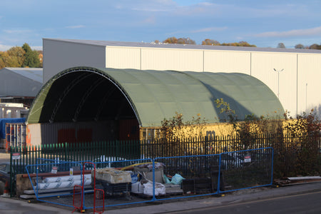 12m x 12m Corturi pe containere cu schelet dublu