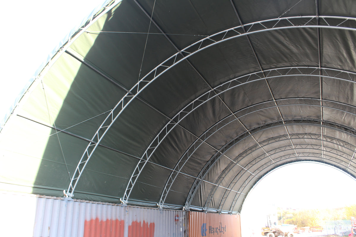 12m x 12m Corturi pe containere cu schelet dublu