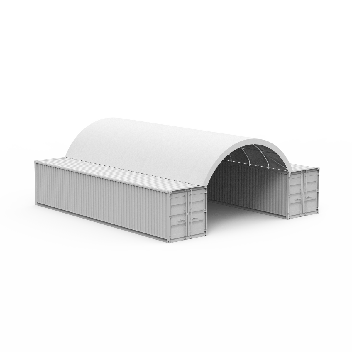 6m x 12m Corturi pe containere Alb