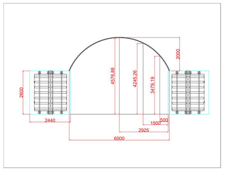 6m x 12m Corturi pe containere Specificatii