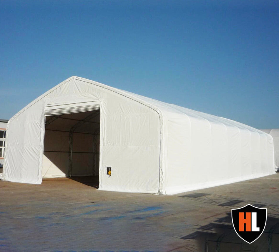Cort de depozitare tip casa cu structura dubla - 15m x 30m